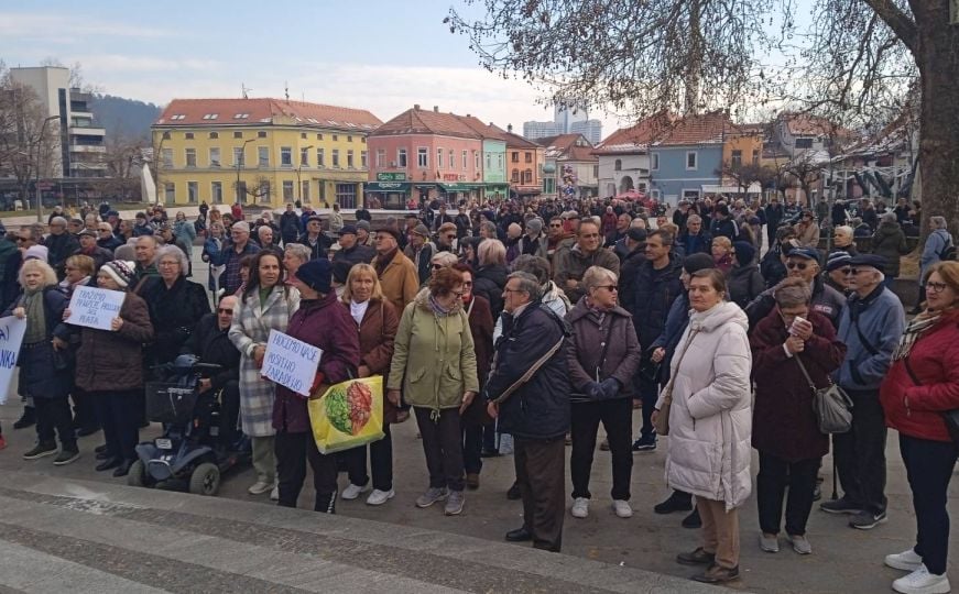 U subotu novi protest penzionera u Tuzli U subotu novi protest penzionera u Tuzli