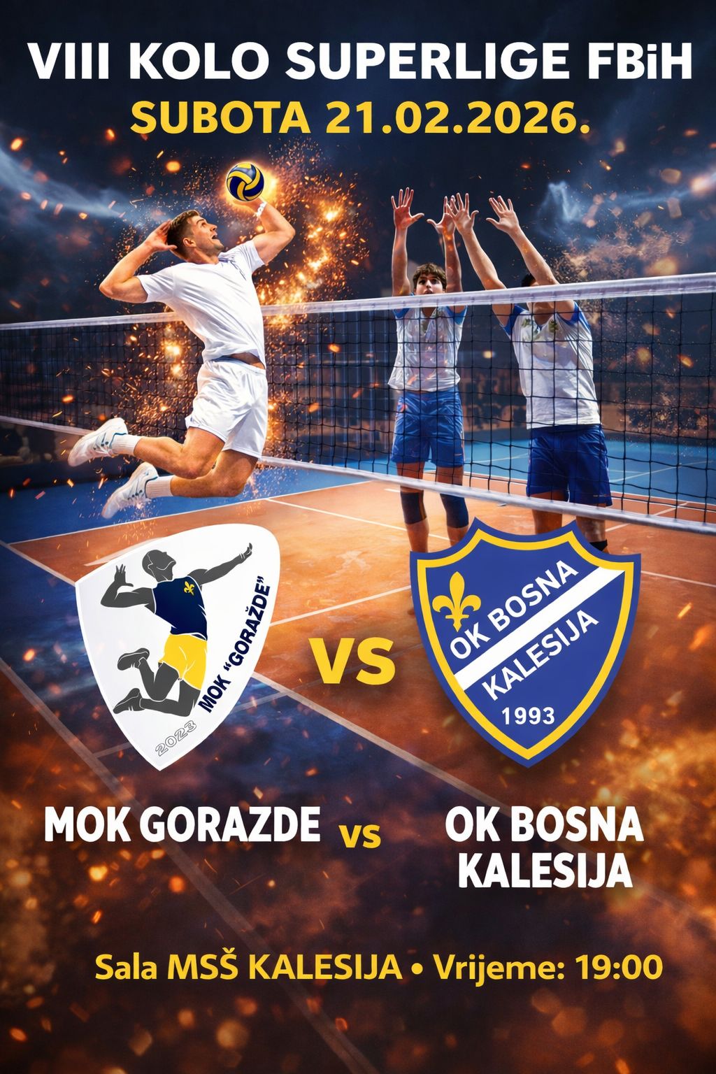 Odbojkašice OK Bosna danas dočekuju ekipu Lami, a odbojkaši ekipu Goražde Odbojkašice OK Bosna danas dočekuju ekipu Lami, a odbojkaši ekipu Goražde