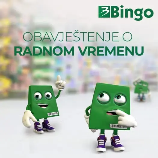 Radno vrijeme Bingo trgovina za predstojeći praznik Radno vrijeme Bingo trgovina za predstojeći praznik