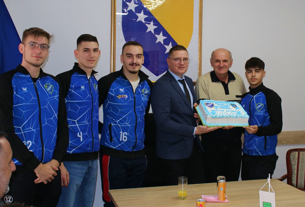 Upriličen prijem za prvake FBiH u odbojci Upriličen prijem za prvake FBiH u odbojci