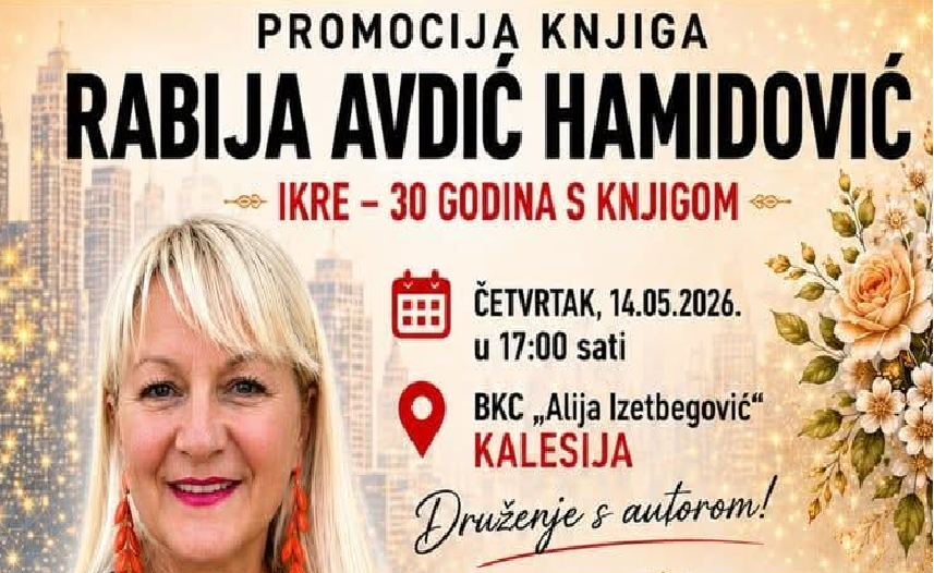 “IKRE – 30 godina s knjigom”: Promocija knjiga Rabije Avdić Hamidović “IKRE – 30 godina s knjigom”: Promocija knjiga Rabije Avdić Hamidović