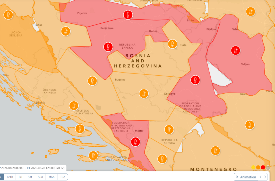 Današnja ekstremna vrućina može uticati na zdravlje ljudi Današnja ekstremna vrućina može uticati na zdravlje ljudi