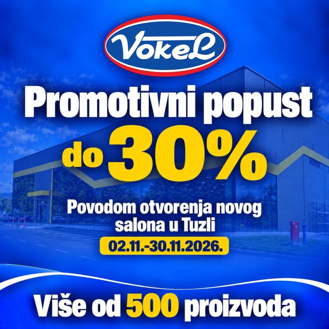 PROMOTIVNI POPUSTI U VOKELU POVODOM OTVARANJA NOVOG SALONA PROMOTIVNI POPUSTI U VOKELU POVODOM OTVARANJA NOVOG SALONA